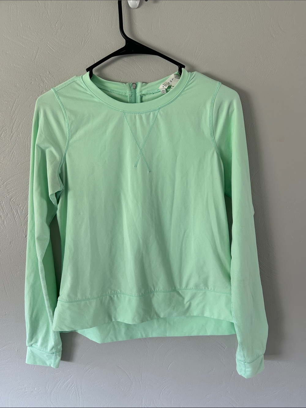 Lululemon Mint Green UV protection Run Long Sleeve top